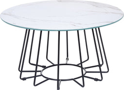 BERNIE - Salontafel - Wit - Veiligheidsglas