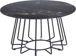 BERNIE - Salontafel - Zwart - Veiligheidsglas