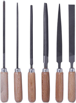 Bernstein Tools for Electronics 5-240 Set sleutelvijlen met houten heft in etui 6-dlg. Lengte 100 mm 1 stuk(s)