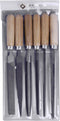 Bernstein Tools for Electronics 5-240 Set sleutelvijlen met houten heft in etui 6-dlg. Lengte 100 mm 1 stuk(s)
