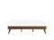 BERRIC - Tweepersoonsbed - Donkere houtkleur - 160 x 200 cm - MDF