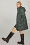 Vila Viadaya - Halflange jas - Afritsbare capuchon - Darkest Spruce Dames Maat 44