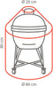 Beschermhoes voor barbecue - 80 x 80 x 80cm