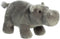 Aurora Pluche dieren knuffel nijlpaard - 14 x 27 cm - Knuffeldieren - nijlpaarden - speelgoed
