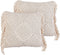 BESHAM - Sierkussen set van 2 - Beige - 45 x 45 cm - Katoen