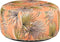 Mica Decorations Nuno Opblaasbare Poef met Palm Bladeren - H37 x Ø80 cm - Oranje