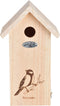 Best for Birds Koolmees silhouet - Vogelhuisje - Bruin - 16,5 x 14 x 29,5 cm