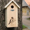 Best for Birds Koolmees silhouet - Vogelhuisje - Bruin - 16,5 x 14 x 29,5 cm