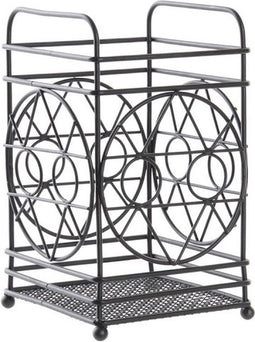 Bestek afdruiper DKD Home Decor Zwart Metaal Geometrisch 12 x 12 x 20 cm