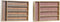 Bestekorganizer DKD Home Decor Koloniaal Bamboe Afrikaan (25,5 x 35,5 x 5 cm) (2 Stuks)