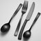 Bestekset - ARTHUR MARTIN - AM5136 - 24 delig - RVS - Zwarte afwerking