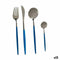 Bestekset Blauw Zilverkleurig Roestvrij staal (12 Stuks)