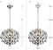 Bestier - Moderne Hangende Kroonluchter - Kristal Regendruppel - 5 G9 Lampen