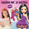 Besties Kleurboek Met Kleurpotloden - Inclusief Stickers - 30 Kleurplaten Met Afscheurrand - A4 Met Ringband - Geschikt Voor Meisjes - Mode Tekenen