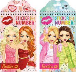 Besties Stickeren op Nummeren, 18dlg.