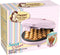 Bestron Bubbel Wafelijzer, wafelmaker voor bubbel wafels te vullen met ijs, chocola of fruit, met bakindicatielampje & antiaanbaklaag, 700 Watt, kleur: roze