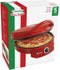 Bestron Pizzaoven tot max. 230 °C, Pizzamaker met boven-/ onderwarmte, voor zelfgemaakte of diepvriespizza's, tarte flambée, quiche of wraps tot Ø 27cm, 1.800 watt, kleur: Rood