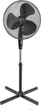 Bestron Statiefventilator met 3 snelheidsstanden, Ventilator met 75° graden draaifunctie & in hoogte verstelbare telescoopstang tot 122cm, Ø 45cm, 45Watt, ASV45Z, kleur: zwart