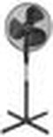 Bestron Statiefventilator met 3 snelheidsstanden, Ventilator met 75° graden draaifunctie & in hoogte verstelbare telescoopstang tot 122cm, Ø 45cm, 45Watt, ASV45Z, kleur: zwart