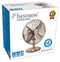 Bestron Tafelventilator Ø 35cm, Ventilator met 3 snelheidsstanden & 75° graden draaifunctie, 35Watt, DFT35CO, kleur: Koper