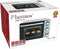 Bestron vrijstaande Mini Oven met 20L volume, Bakoven inlcusief Grillrooster & Bakschaal, met 3 programma's: Bovenwarmte, Onderwarmte en Bovenwarmte + Onderwarmte tot max. 230 °C, timerfunctie & indicatielampje, 1300 Watt, kleur: zilver / zwart