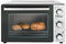 Bestron vrijstaande Oven met 45L volume, Bakoven inlcusief Grillrooster, Draaispit, Bakschaal & Heteluchtfunctie, met 5 programma’s tot max. 230 °C, timer & indicatielampje, 1800 Watt, kleur: zilver / zwart