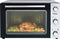 Bestron vrijstaande Oven met 45L volume, Bakoven inlcusief Grillrooster, Draaispit, Bakschaal & Heteluchtfunctie, met 5 programma’s tot max. 230 °C, timer & indicatielampje, 1800 Watt, kleur: zilver / zwart