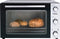 Bestron vrijstaande Oven met 45L volume, Bakoven inlcusief Grillrooster, Draaispit, Bakschaal & Heteluchtfunctie, met 5 programma’s tot max. 230 °C, timer & indicatielampje, 1800 Watt, kleur: zilver / zwart