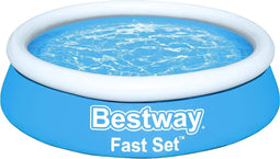 Bestway - Fast - Set - Zwembad - opblaasbaar - rond - 183x51 - cm - blauw