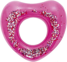Bestway glitter zwemband roze hart