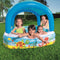 Bestway Kinderzwembad met Luifel - 140x140x114 cm - Perfect voor Zomerse Dagen