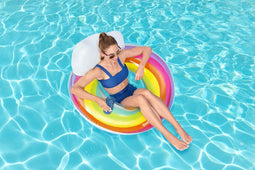 Bestway Opblaasbaar Regenboog Wiel D107 cm +12 Jaar Strand en Zwembad 43647