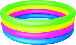 Bestway Opblaasbaar Zwembad - Extra hoge Rand - Regenboogkleuren - Ø 157 cm