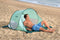 Bestway Pop-up Strandtent - Pavillo - 200x120x90 - Groen - UPF 80 Zonbescherming - 2 Personen