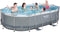 Bestway - Power Steel - Opzetzwembad inclusief filterpomp en zwembadtrap - 427x250x100 cm - Rechthoekig