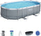 Bestway - Power Steel - Opzetzwembad inclusief filterpomp en accessoires - 488x305x107 cm - Ovaal