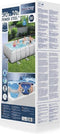 Bestway Power Steel - Opzetzwembad inclusief filterpomp en zwembadtrap - 404 x 201 x 100 cm - Rechthoekig