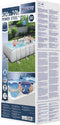 Bestway Power Steel - Opzetzwembad inclusief filterpomp en zwembadtrap - 404 x 201 x 100 cm - Rechthoekig