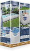 Bestway - Power Steel - Opzetzwembad inclusief zandfilterpomp en accessoires - 956x488x132 cm - Rechthoekig