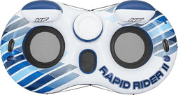 Bestway Rapid Rider Dubbele Ringvlotter Met Handvatten Veelkleurig 251 x 132 cm