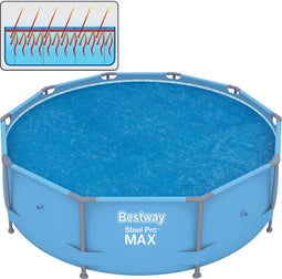 Bestway - Solar Zwembadzeil - Ronde Zwembaden 305 CM - Warmte-Isolerend - Voorkomt Vervuiling