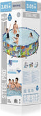 Bestway - Steel Pro - Opzetzwembad - 305x66 cm - Jungleprint - Rond