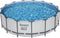 Bestway zwembad set Steel Pro Max 457 lichtgrijs