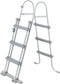 Bestway - Zwembadladder - Staal - Grijs - 107cm hoog