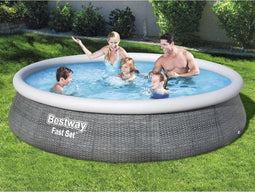 Bestway Zwembadset Fast Set met pomp opblaasbaar 396x84 cm