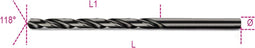 Beta 412L 3,50 mm -SPIRAALBOREN HSS, LANGE