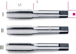 Beta 430 handtap grove spoed metrische draad m5x0,8 (3stuks)