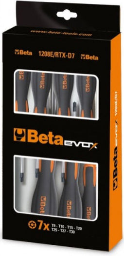 Beta 7-delige set schroevendraaiers Tools voor schroeven met Tamper Resistant Torx® profiel