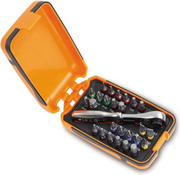 Beta Ratel- en bitset - 27-delig - Inclusief compact opbergkoffertje - Oranje, Zwart