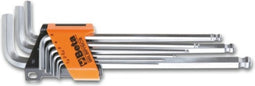 Beta Tools inbussleutel + kogelkop 9 st 96BPP/SC9 staal 000961354